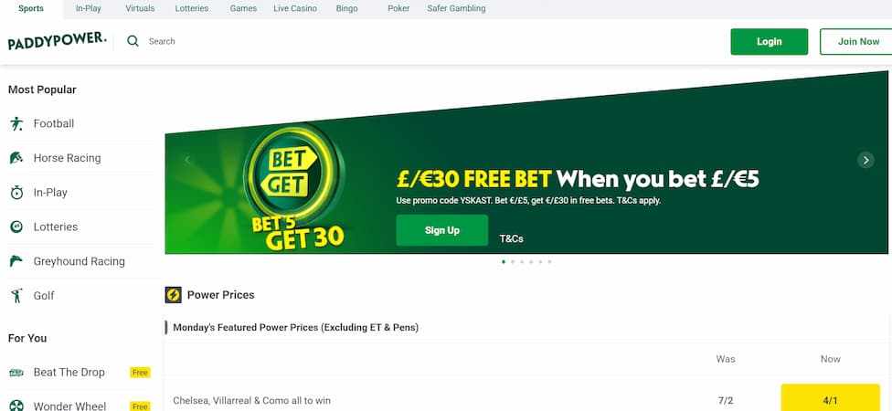 paddy power